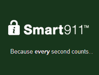 Smart911 logo Smart911 logo with text because every second counts