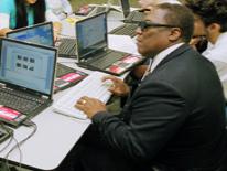 ADRC Independent Skills a man in class with computers